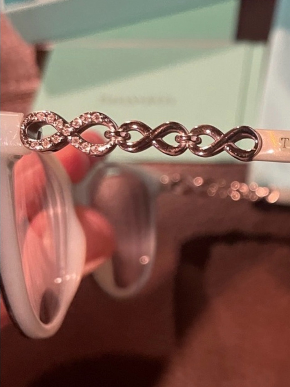 Tiffany & Co. Cat-Eye Glasses with Black Frames and Tiffany Blue Case - Picture 6 of 6